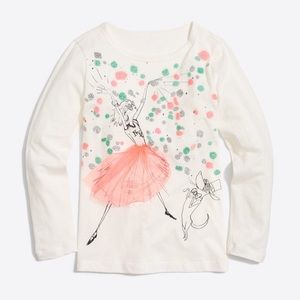 NWT- JCrew Crewcuts Girls Long-sleeve Tee Size 14
